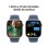 Apple Watch Series 10 GPS 46mm Caja Aluminio Plata con Correa Deportiva Azul Denim S/M