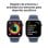 Apple Watch Series 10 GPS 46 mm silbernes Aluminiumgehäuse mit Denim-Sportarmband – M/L
