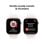 Apple Watch Series 10 GPS 46mm OLED Aluminium Or Rose Bracelet Rose Rubor S/M Étanche IP6X Pulsomètre SpO2 Suivi Sommeil