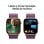 Apple Watch Series 10 GPS 46mm Retina OLED Aluminium Roségold Ciruela Loop M Wasserdicht 50m SpO2 Puls Schlafmonitor