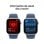 Apple Watch Series 10 GPS + Cellular 42mm Caja Aluminio Plata con Correa Deportiva Azul Denim M/L