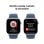 Apple Watch Series 10 GPS + Cellular 42mm Caja Aluminio Plata con Correa Deportiva Azul Denim M/L