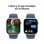Apple Watch Series 10 GPS + Cellular 42mm Caja Aluminio Plata con Correa Deportiva Azul Denim M/L