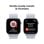 Apple Watch Series 10 GPS + Cellular 46mm Caja de Aluminio Plata con Correa Loop Deportiva Azul Nube