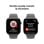 Apple Watch Series 10 GPS + Cellular Boîtier en titane naturel de 46 mm avec bracelet sport gris pierre - S/M
