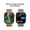 Apple Watch Series 10 GPS + Cellular 46mm Caja Titanio Oro con Correa Milanese Loop Oro M/L
