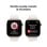 Apple Watch Series 10 GPS + Cellular Cassa in titanio color oro da 42 mm con cinturino Starlight Sport - S/M