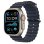 Apple Watch Ultra 2 GPS + Cellular 49mm Titânio Natural com Bracelete Ocean Azul Navy