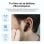 Auriculares Ksix Vision inalámbricos Bluetooth con Cancelación de Ruido ANC, pantalla táctil y rastreo, blancos