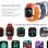Ksix Urban 5 Smartwatch Pantalla Amoled 1.96" Rojo