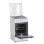 Vitrokitchen CB5535BN Fogão a Gás Natural 3 Queimadores com Forno Elétrico Branco