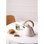 Create Kettle Retro Hervidor de Agua Eléctrico 1L 1200W Blanco
