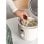 Create Rice Cooker Studio Arrocera Eléctrica de 2L con Cesta Vaporera Blanco Roto