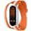 Bracelet en cuir bicolore blanc/orange Xiaomi pour Xiaomi Smart Band 9