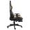 VidaXL Elite Silla Gaming con Reposapiés Dorado