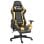 VidaXL Elite Silla Gaming con Reposapiés Dorado