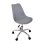 Silla de escritorio Adec Enjoy altura regulable base metálica 5 ruedas blanco gris