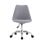 Silla de escritorio Adec Enjoy altura regulable base metálica 5 ruedas blanco gris