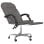 VidaXL Pulssar Silla de Oficina Reclinable con Reposapiés Gris