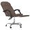 VidaXL Pulssar Silla de Oficina Reclinable con Reposapiés Marrón