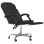 VidaXL Pulssar chaise de bureau inclinable avec repose-pieds noir