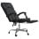 VidaXL Nusar Silla de Oficina Reclinable con Reposapiés Negro