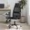 VidaXL Remo Silla de Oficina Altura Ajustable con Reposabrazos Negro