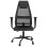 VidaXL Remo Silla de Oficina Altura Ajustable con Reposabrazos Negro
