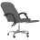 VidaXL Simos Silla de Oficina Reclinable con Altura Ajustable Gris Oscuro