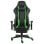 Sedia da gaming VidaXL Power con poggiapiedi inclinabile Verde