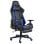 Sedia da gaming VidaXL Power con poggiapiedi inclinabile Blu