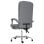 VidaXL Roca chaise de bureau inclinable à hauteur réglable gris clair