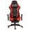 Chaise de jeu VidaXL Elite avec repose-pieds rouge