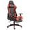 Chaise de jeu VidaXL Elite avec repose-pieds rouge