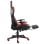 Chaise de jeu VidaXL Elite avec repose-pieds rouge