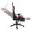 Chaise de jeu VidaXL Elite avec repose-pieds rouge