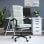 VidaXL Chaise de bureau inclinable Beler avec rembourrage vert clair