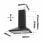 Dunstabzugshaube Ciarra AW6201B Umluft/Abluft 60cm LED Schwarz A++