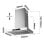 Ciarra CD6102W Hotte aspirante avec commande tactile et Wifi 60 cm 650 m3/h classe A+++ blanc