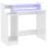 VidaXL Campoamor Escritorio con Luz LED y Estantes 90x97x45cm Blanco