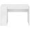Mesa de escritorio Dekit Teo blanca con cajón y estantes 115x50 cm