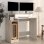 VidaXL Campoamor Escritorio con Luz LED y Estantes 90x97x45cm Gris Hormigón