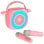 Cool Mini Karaoke Party Altavoz Bluetooth Portátil 6W + 2 Micrófonos Rosa
