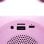 Cool Mini Karaoke Party Altavoz Bluetooth Portátil 6W + 2 Micrófonos Rosa