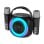 Cool Mini Karaoke Party Enceinte Bluetooth Portable 6W + 2 Microphones Noir