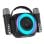 Cool Mini Karaoke Party Enceinte Bluetooth Portable 6W + 2 Microphones Noir