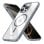 Cool Funda Magnética Transparente con Borde Plata para iPhone 16 Pro