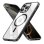 Cool Funda Magnética Transparente con Borde Negro para iPhone 16 Pro