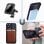 Cool Funda Magnética Transparente con Borde Violeta para iPhone 16 Pro