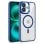 Cool Funda Magnética Transparente con Borde Marino para iPhone 16 Plus